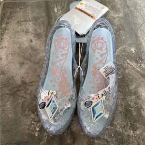 Disney Kids Light Blue Crystal Flats